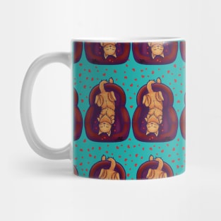 Cute Couch Potato Cat Pattern Mug